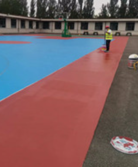 东乡旧篮球场地面改造翻新整改   